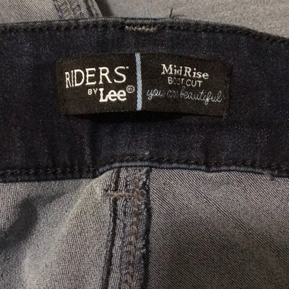 riders by lee mid rise bootcut rn 130273